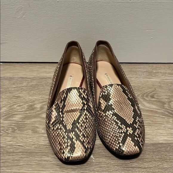 NICHOLAS KIRKWOOD Women's Snakeskin Round-Toe Loafers / Flats, Size 36.5 - Picture 1 of 10